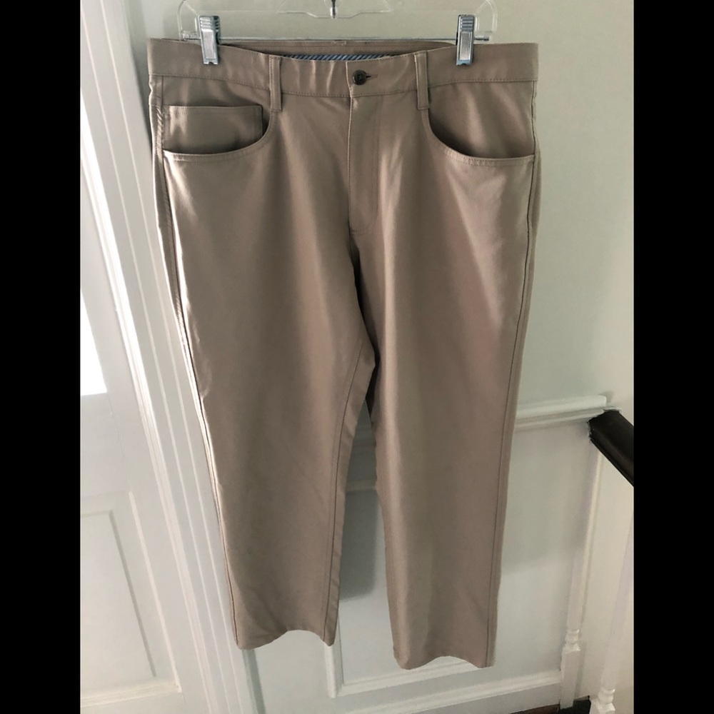 Footjoy Athletic Fit 34 Khaki Golf Pants